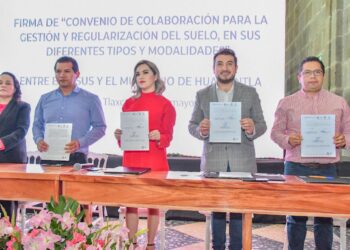 FIRMA AYUNTAMIENTO DE HUAMANTLA CONVENIO DE COLABORACIÓN PARA LA REGULARIZACIÓN Y GESTIÓN DEL SUELO