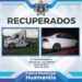RECUPERAN POLICÍAS DE HUAMANTLA CAMIÓN Y VEHÍCULO ROBADO CON VIOLENCIA