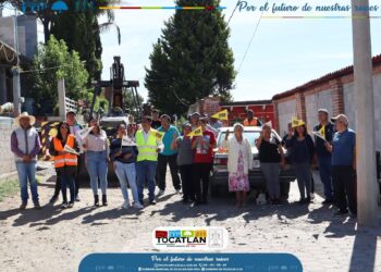 Inicia edil de Tocatlán trabajos en la privada Abasolo.