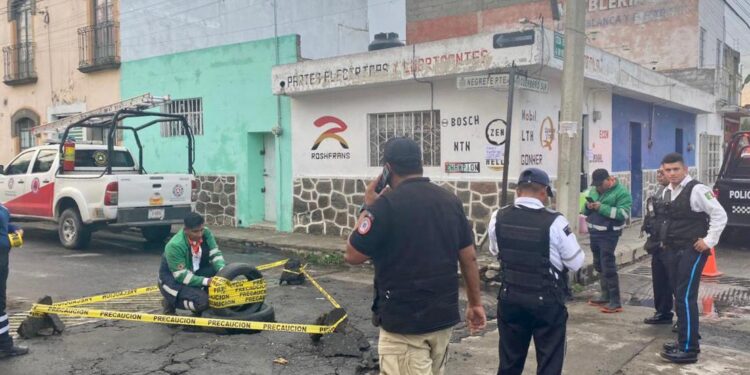 ATIENDEN COORDINACIONES DE HUAMANTLA REPORTES TRAS FUERTE LLUVIA  