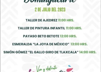 Con presentaciones artísticas y diversión garantizada inicia el mes de julio con “Dominguearte” Huamantla