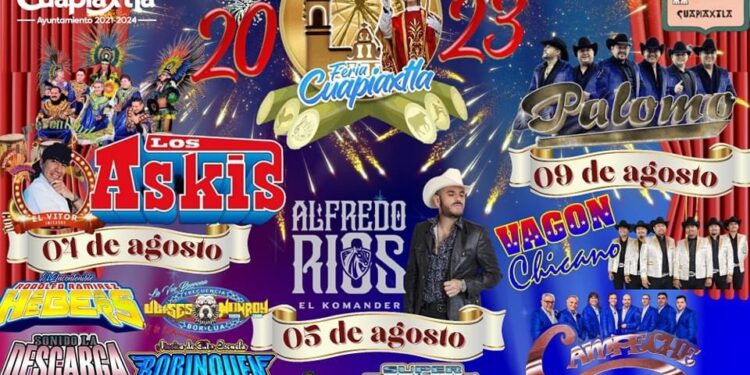 Presentan la Feria de Cuapiaxtla 2023.