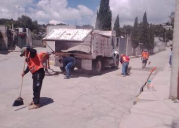 Exitosa faena de limpieza en Tequexquitla.