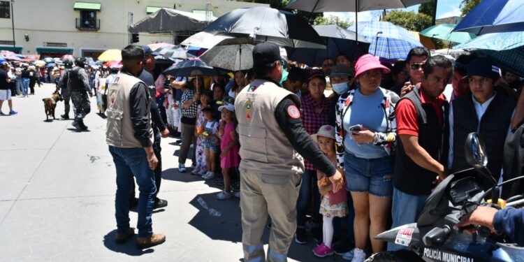 REPORTA SALDO BLANCO POLICÍA DE HUAMANTLA EN EL PRIMER FIN DE SEMANA DE FERIA
