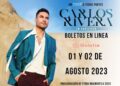 ANUNCIA GOBIERNO DE HUAMANTLA QUE BOLETOS PARA CONCIERTO DE CARLOS RIVERA SE ENTREGARÁN A TRAVÉS DE PLATAFORMA DIGITAL