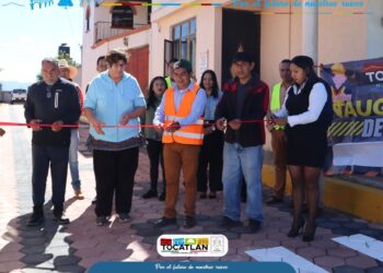 Tocatlán | Entrega edil de Tocatlán obra pública.