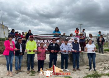 Terrenate | Inaugura edil de Terrenate más obras.