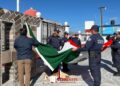 Terrenate | Realizan izamiento de bandera a media asta en Terrenate.