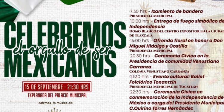 ¡Celebremos el orgullo de ser Mexicanos en Tocatlán!