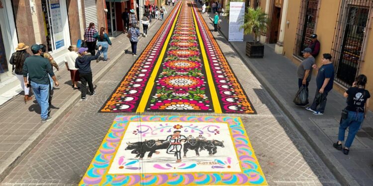 CONQUISTA EL ARTE EFÍMERO DE HUAMANTLA EN LA MARQUESADA 2023