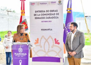 ASISTE SALVADOR SANTOS CEDILLO A LA ENTREGA DE OBRAS DE LA GOBERNADORA DEL ESTADO EN IGNACIO ZARAGOZA