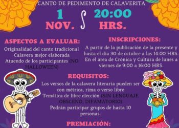 Tocatlán – Invitan al concurso de calaveritas literarias en Tocatlán.