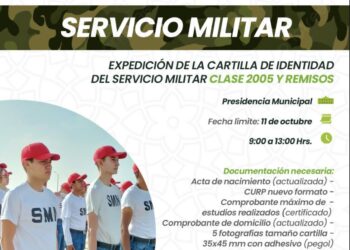AYUNTAMIENTO DE HUAMANTLA CONVOCA A TODOS LOS JÓVENES A TRAMITAR SU CARTILLA DE SERVICIO MILITAR NACIONAL