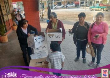 Tequexquitla – Entregan aves de traspatio en Tequexquitla.