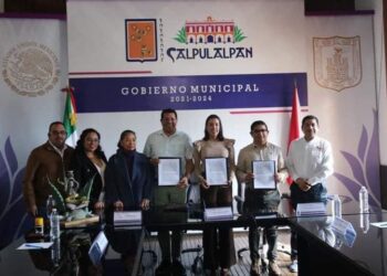 Terrenate – FIRMAN CONVENIO DE COLABORACIÓN CALPULALPAN Y TERRENATE.
