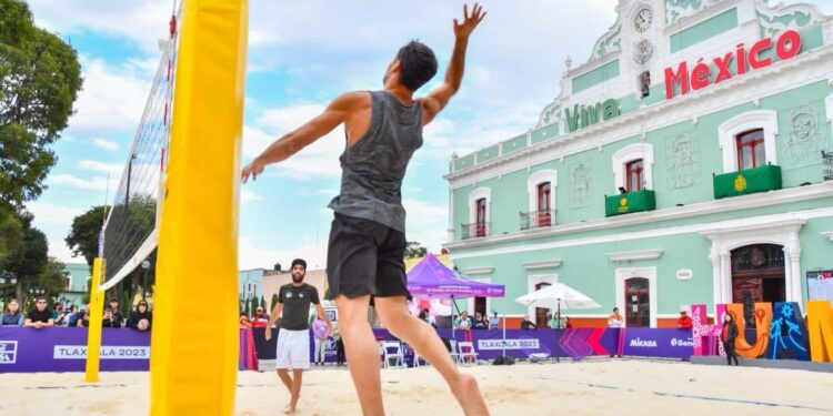 Huamantla – LIGA DE VOLEIBOL DE PLAYA DE HUAMANTLA SE JUEGA EN INSTALACIONES PROFESIONALES POR EL MUNDIAL