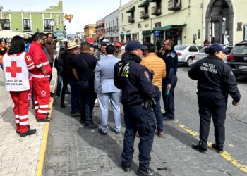 SUPERVISAN AUTORIDADES  SEGURIDAD DEL ENCIERRO DE TOROS EN HUAMANTLA