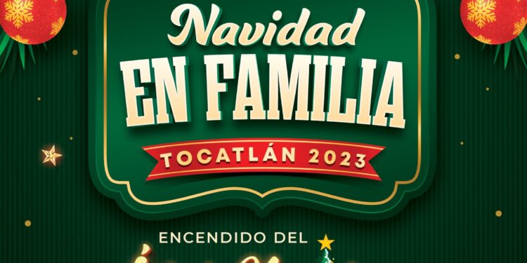 Invita ayuntamiento de Tocatlán a presenciar encendido de árbol navideño.