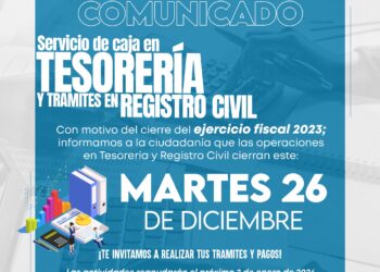 Emiten fechas de oficinas en Tocatlan por temporada.