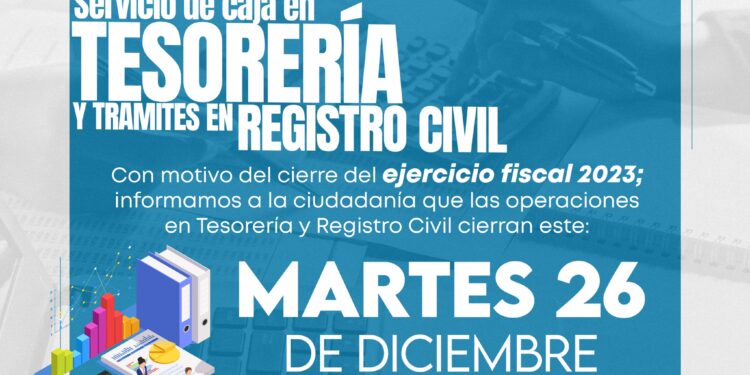 Emiten fechas de oficinas en Tocatlan por temporada.
