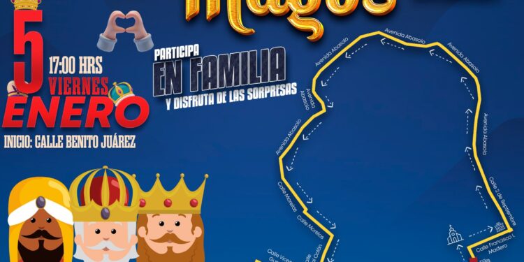 Participa en el desfile de Reyes Magos en Tocatlán.