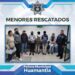 Reúne policía de Huamantla a dos menores reportados como no localizados con sus familias