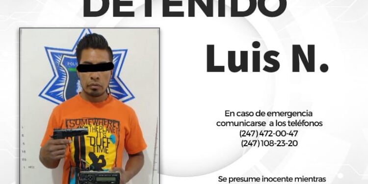 POLICÍA DE HUAMANTLA DETIENE A PERSONA QUE SUSTRAJO UN AUTOESTÉREO