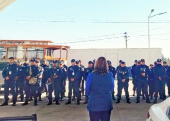RECONOCE PRESIDENTA INTERINA DE HUAMANTLA TRABAJO Y COMPROMISO DE POLICÍAS DE HUAMANTLA