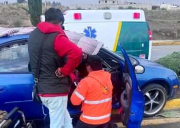 ATIENDE POLICÍA DE HUAMANTLA HECHO DE TRÁNSITO ORIGINADO POR EL CONSUMO DE ALCOHOL