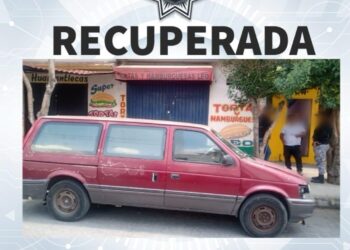 LOCALIZA POLICÍA MUNICIPAL DE HUAMANTLA CAMIONETA REPORTADA COMO ROBADA