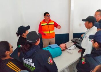 POLICÍAS DE HUAMANTLA ESTÁN CAPACITADOS EN PRIMEROS AUXILIOS