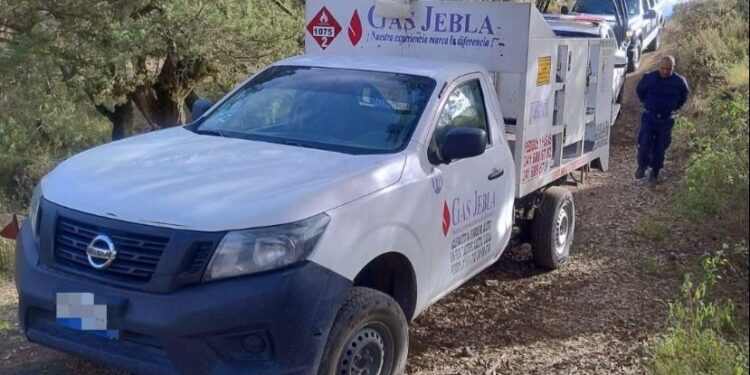 RECUPERA EN MINUTOS POLICÍA DE HUAMANTLA VEHÍCULO REPARTIDOR DE GAS