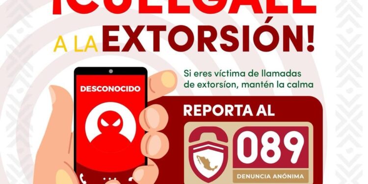 DIRECCIÓN DE SEGURIDAD PÚBLICA DE HUAMANTLA HACE UN LLAMADO A LA POBLACIÓN A DENUNCIAR LLAMADAS DE EXTORSIÓN