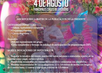 ESTÁ ABIERTA LA CONVOCATORIA PARA PARTICIPAR EN EL DESFILE DE LA DALIA EN HUAMANTLA