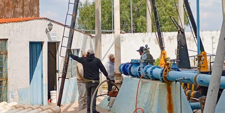 Realiza la CAPAMH trabajos en el pozo de Nuevos Horizontes.