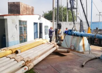 Concluyen trabajos en el pozo de Nuevos Horizontes en Huamantla.