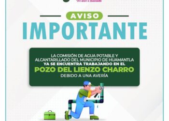 Anuncia CAPAMH falla en el pozo del Lienzo Charro.