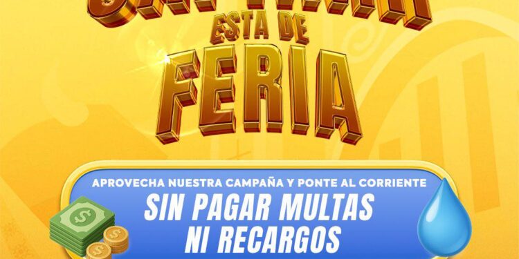 CAPAMH lanza campaña de condonación de multas y recargos durante el mes de agosto