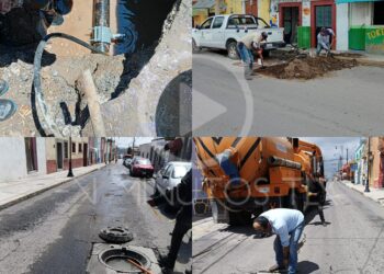 CAPAMH realiza trabajos de reparación de fugas y desazolve en beneficio de la ciudadanía