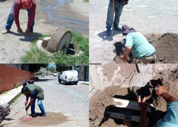 CAPAMH realiza acciones de mantenimiento en San José Xicohténcatl y en Avenida Hidalgo