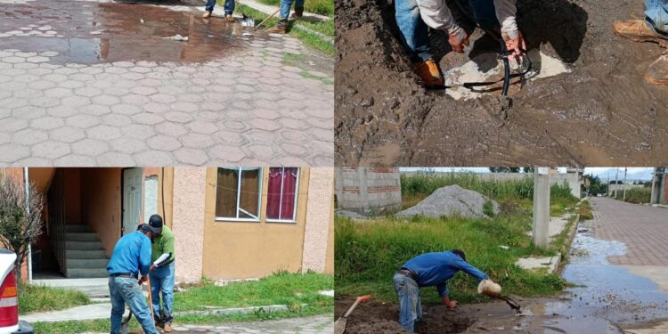 CAPAMH atiende reportes ciudadanos y trabaja para evitar el desperdicio de agua en Huamantla