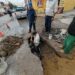 CAPAMH REPARA FUGA DE AGUA EN CALLE ALLENDE TRAS HORAS DE TRABAJO