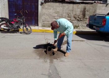 Continúan los trabajos de mantenimiento y reparación de fugas en Huamantla