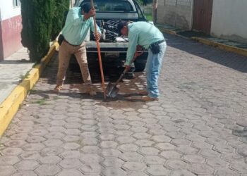 Huamantla refuerza mantenimiento de la red hidráulica con trabajos de reparación de fugas de agua