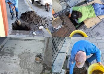 CAPAMH realiza trabajos de reparación de fugas y mantenimiento urbano en distintos puntos del municipio