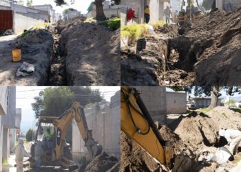 Inicia rehabilitación de drenaje sanitario en El Pueblo de la Cruz para mejorar condiciones de vida y salud