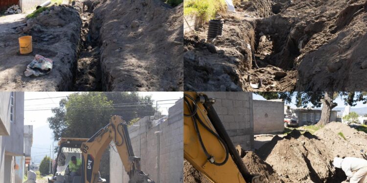 Inicia rehabilitación de drenaje sanitario en El Pueblo de la Cruz para mejorar condiciones de vida y salud