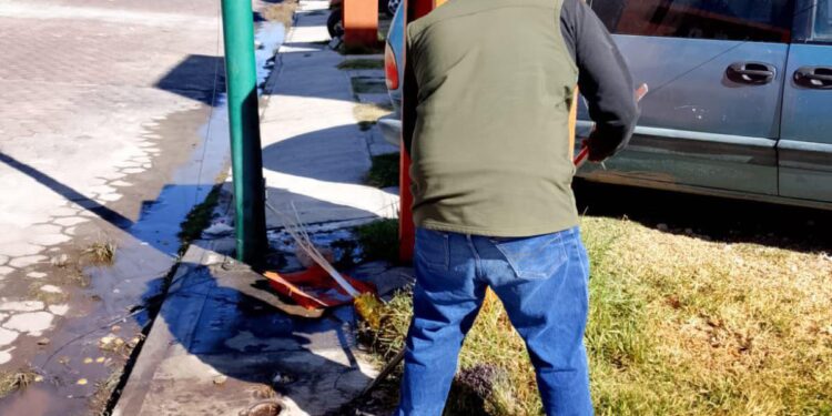 CAPAMH realiza acciones de mantenimiento para mejorar el servicio de agua en Huamantla