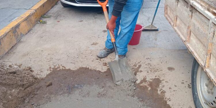 CAPAMH refuerza trabajos de mantenimiento a la red de agua potable en Huamantla