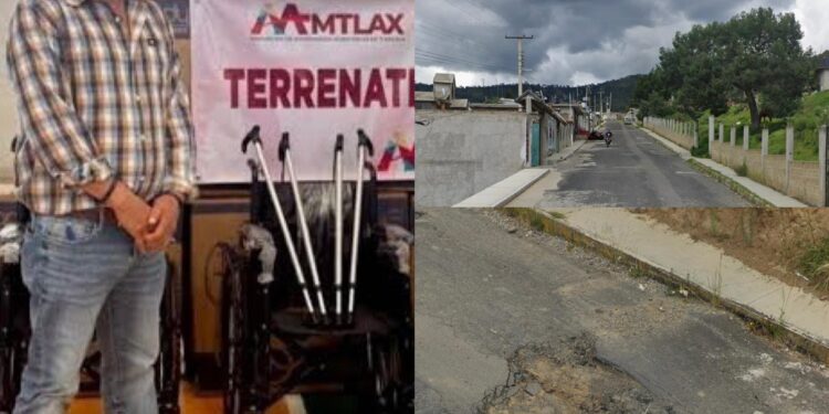 Rehabilitará alcalde de Terrenate calle 27 de septiembre, rumbo a Chapultepec.